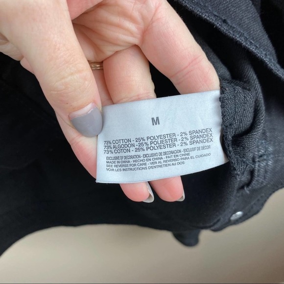 Code Bleu Black womens fall Madeline Denim Jacket - Picture 8 of 10